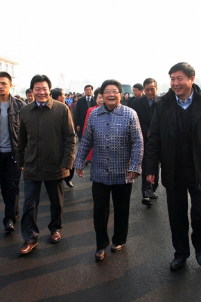 2011年12月14日，第十屆全國人大常委會副委員長顧秀蓮、中國石油和化學工業聯合會長李勇武等參加銅化集團成立20周年慶典，蒞臨公司視察。